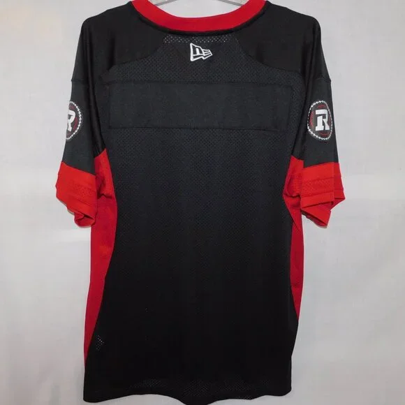 New Era Men's 3XL Ottawa Redblacks Replica Home Jersey CFL Red Black Football - Picture 8 of 10